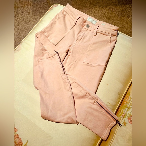 NWOT lucky Brand pale pink low rise skinny ankle zip jeans SZ 2/ 26 in👌🏻shape! - Picture 9 of 13